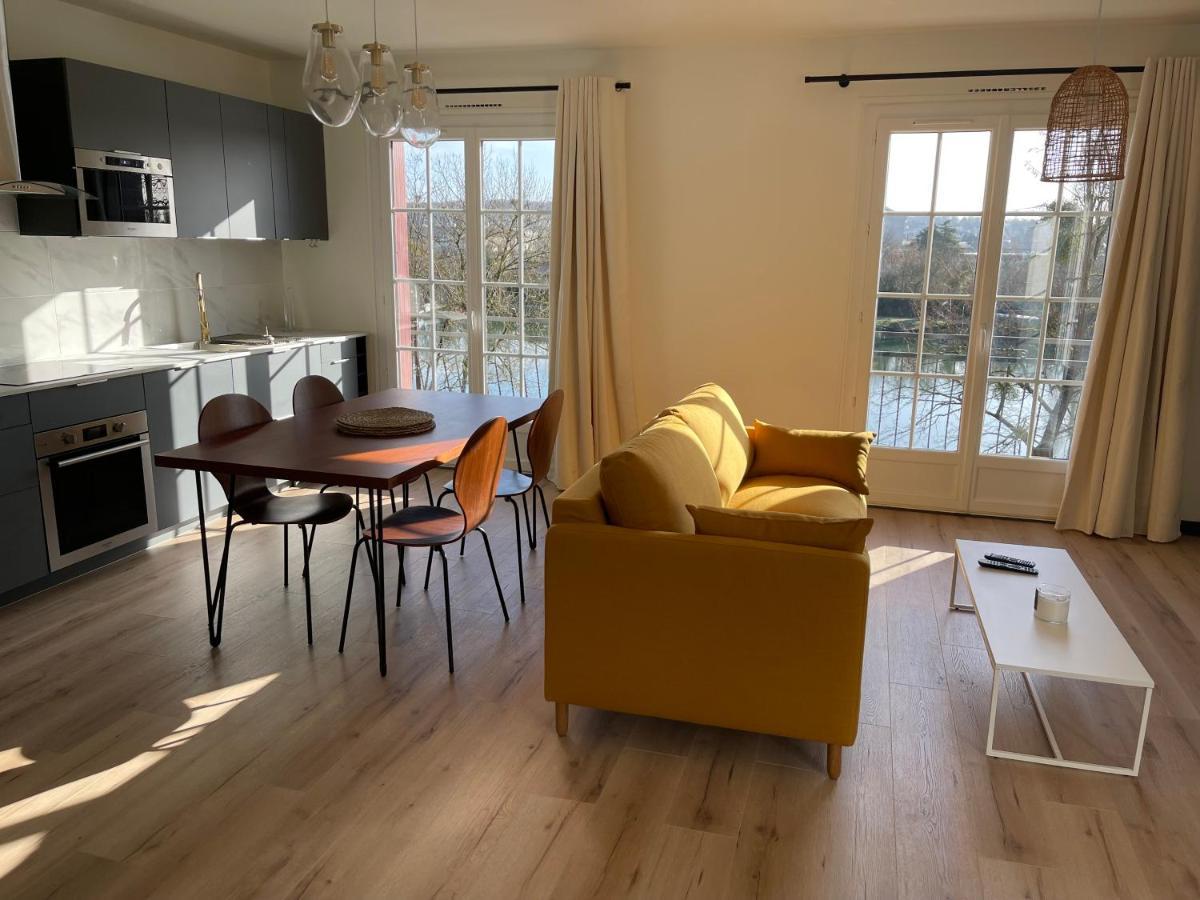 Ambiance Seine, Appartement Lumineux En Bordure De Seine - Chouette Thomery Exterior foto